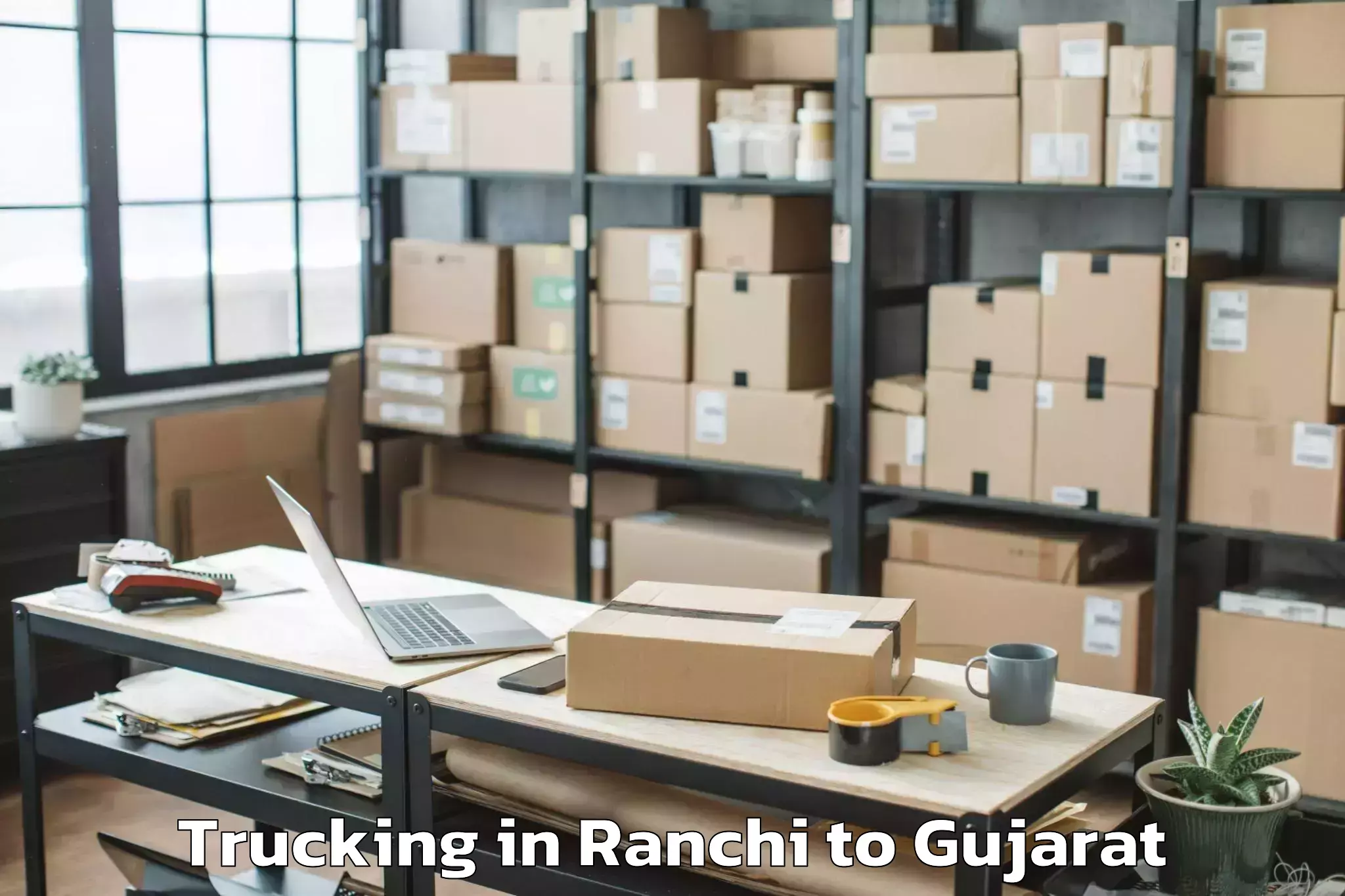 Affordable Ranchi to Dhoraji Trucking